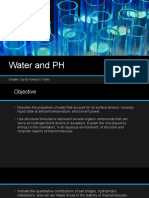 Water Properties & pH Regulation