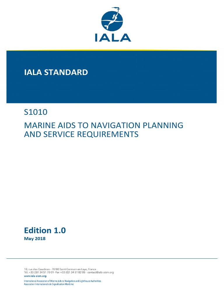 Iala Standard: S1010 Marine Aids To Navigation Planning and Service ...