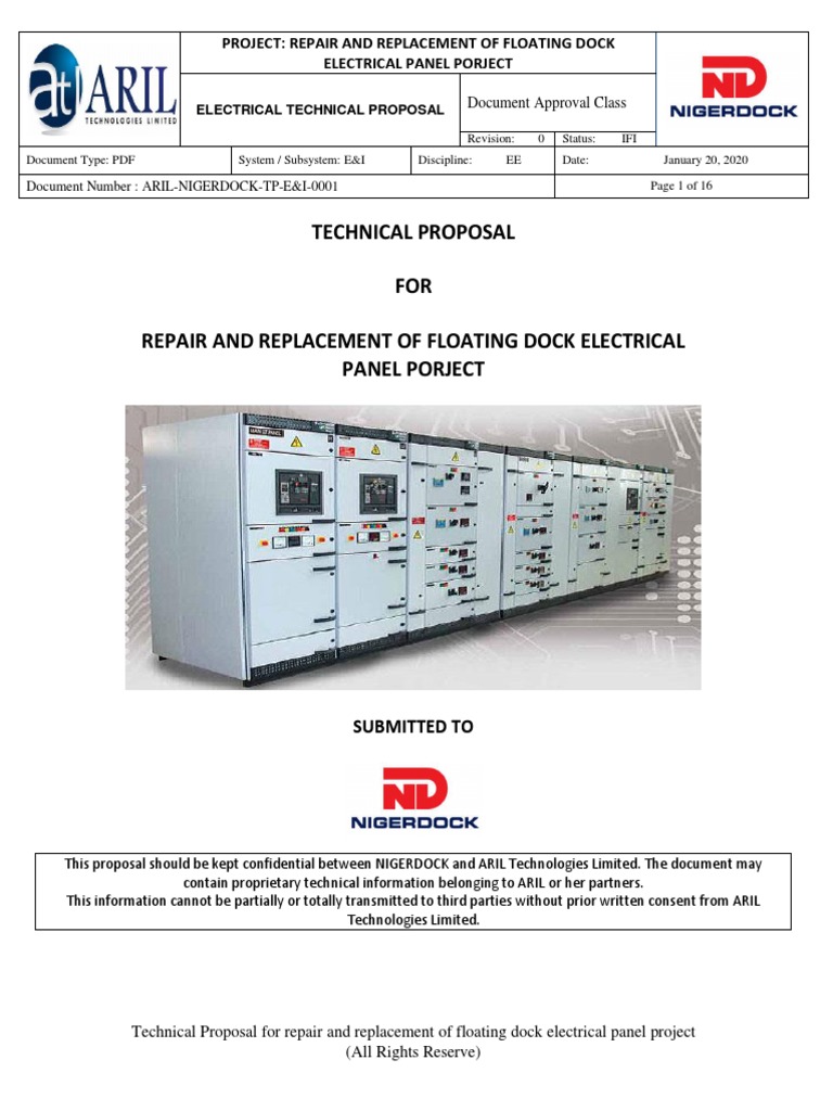 Floating Dock Electrical Panel Proposal | PDF | Electrical Wiring ...