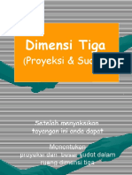 Dimensi Tiga Proyeksi