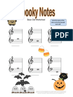 Bass Clef Worksheet: Write The Names of The Notes On The Line Beneath Each Staff