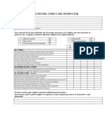 Evaluación Del Curso y Del Instructor PDF