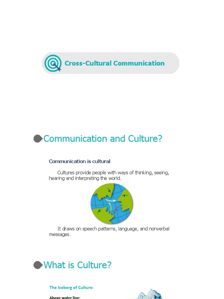 Cross Culture Communication | PDF | Career & Growth | Foreign Language ...