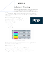 Week 1 - Introduction To Networking