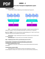 Week 3 - Introduction To Transport & Application Layers