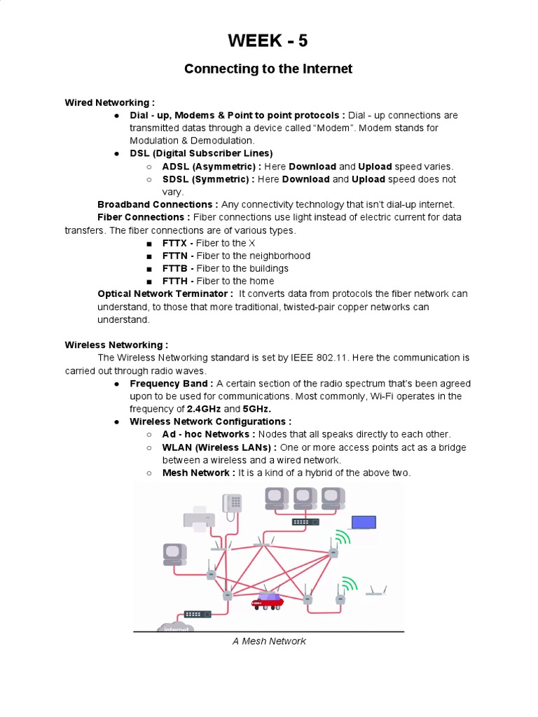 Internet Connectivity: Wired & Wireless | PDF | Wireless Lan | Fiber To ...