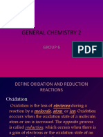 General Chemistry 2: Group 6