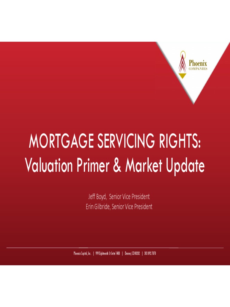 MSR Valuation Insights and Updates | PDF | Mortgage Loan | Mortgage ...