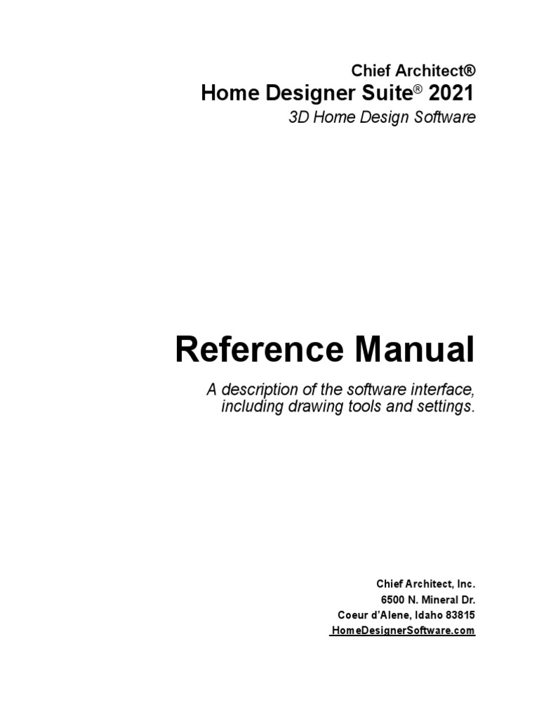 View of Home Designer Suite 2021 Reference Manual | PDF | 3 D Computer Graphics ...