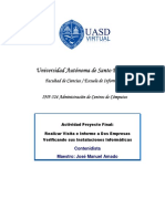 Visita e informe a empresas de informática y comerciales