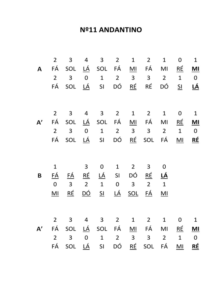 Nº11 Andantino