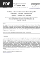 Modeling and Controller Design of A Shaking Table in An Active Structural Control System