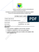 Revised PSP 3228 Management Science - 2 PDF
