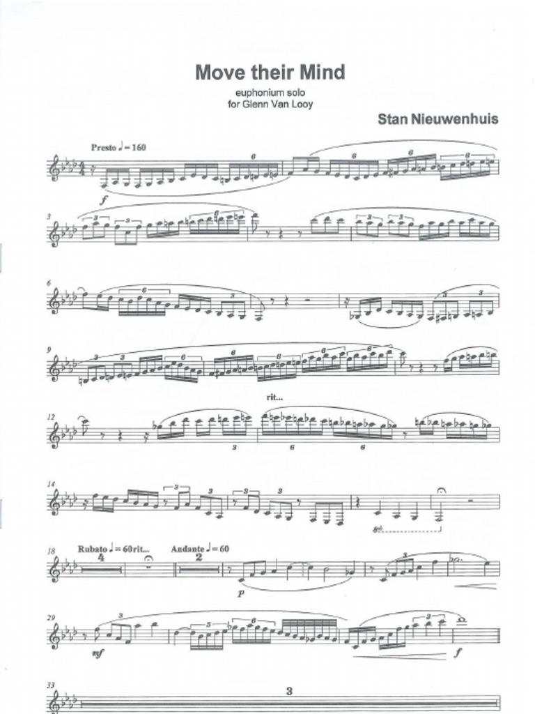Move Their Mind Euphonium Solo PDF