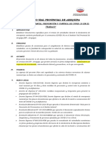 Plan Contra Covid-19 Del Instituto Vial Provincial