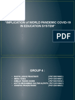 Implication of World Pandemic Covid-19 in Education System