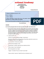 2021 Class 12 English Elective Solved Samle Paper