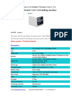 JD-GT4 Dental CAD CAM Milling Machine: Glass-Ceramic / Premill Abutment