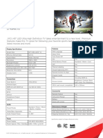 LT-43MA770 Specification Sheet