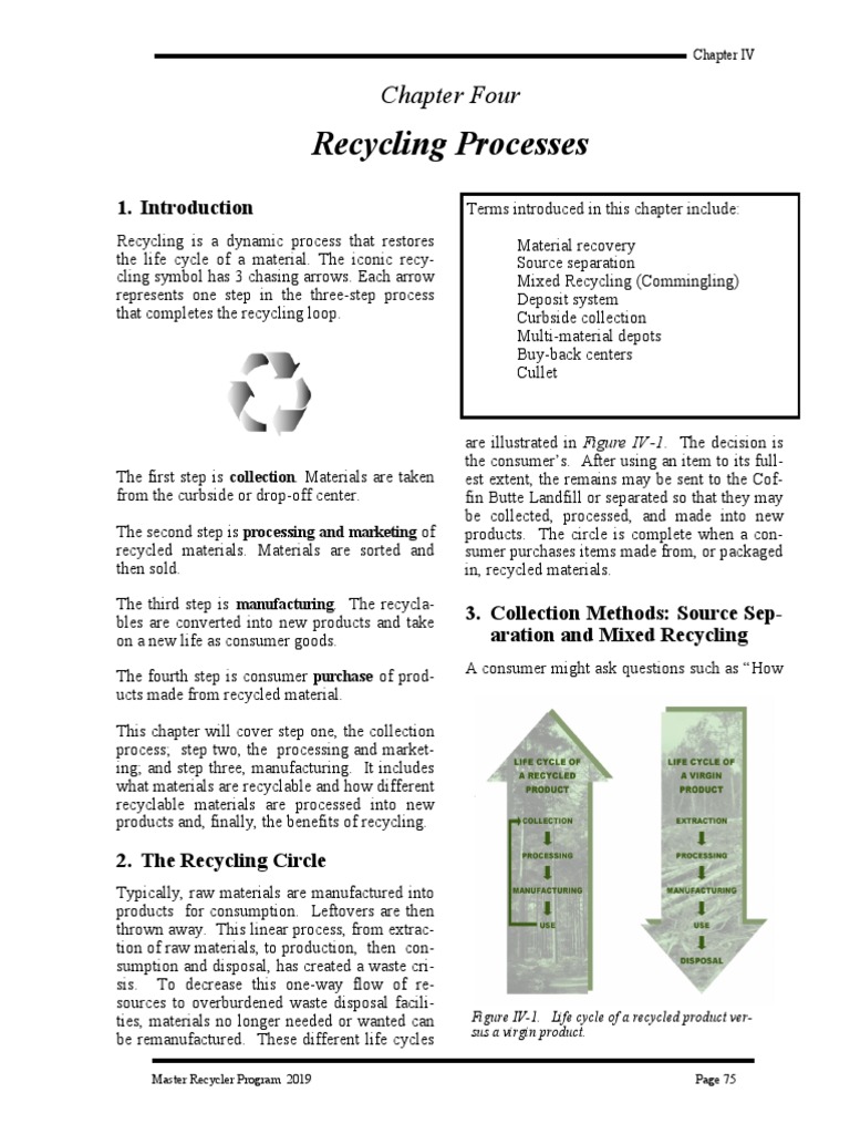 Steps in the Recycling Process | PDF | Recycling | Polyvinyl Chloride