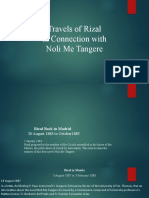 Travels of Rizal in Connection With Noli Me Tangere