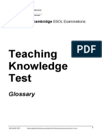 - Teaching Knowledge Test (TKT) Glossary. All TKT modules, 2011. ESOL Examinations.pdf