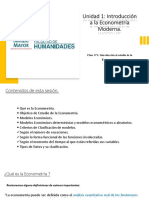 Semana 1 - Econometría PDF