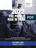 Fondapol Survey Electoral Protest Indicator 2022 Waves 2 and 3 2020 10