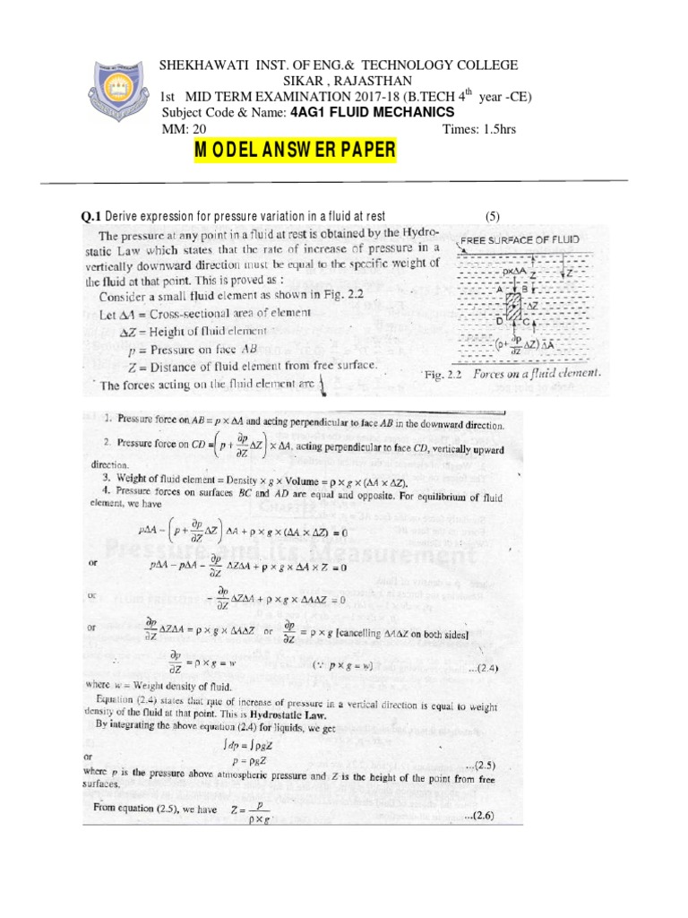 Model Answer Paper | PDF