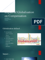 Impact of Globalisation On Compensation: Presented by Eshita Kutikuppala 121923602037