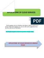 Applications of Cloud Computing