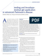 Using Tube Feeding and Levodopa-Carbidopa Intestinal Gel Application in Advanced Parkinson's Disease