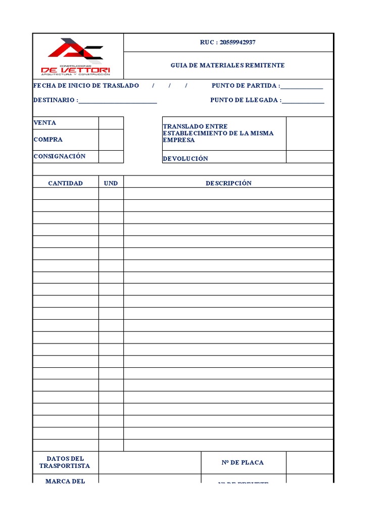 Guía De Formato Para Modificar