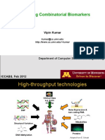 Discovering Combinatorial Biomarkers: Vipin Kumar