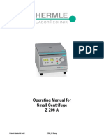 Operating Manual For Small Centrifuge Z 206 A