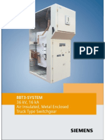 8Bt3-System: 36 KV, 16 Ka Air Insulated, Metal Enclosed Truck Type Switchgear