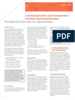A Practical Guide To Analyzing Nucleic Acid Concentration and Purity With Microvolume Spectrophotometers