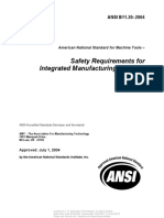 ANSI B11 20 Safety Requirements For Integrated Manufacturing Systems PDF