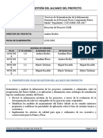 Plan de Gestion de Alcance