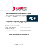 Implementación de logística inversa de envases retornables de vidrio