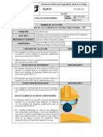 PLA-PBC-001 Lección Protocolo de Bioseguridad - Elementos de Protección Personal - EPP