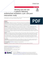 Effects of A Swallowing and Oral Care Intervention