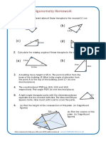 Trigonometry Homework PDF