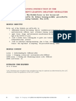 Module 3A - Designing Instruction in The Different LDMs