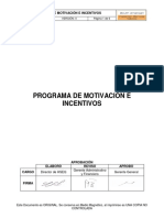 SAIS HSEQ P 05 Programa de Motivacion e Incentivos v0