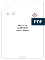 Proyecto Calentador Solar de Agua