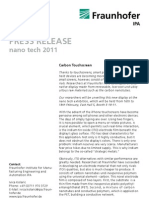 Press Release: Nano Tech 2011