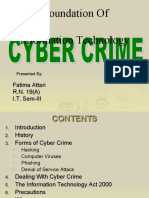 Foundation Of Information Technology: Understanding Cyber Crime