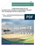 Frequently Ask Questions (FAQs) On The Dolomite and The Beach Nourishment Project For The Rehabilitation of Manila Bay - 1