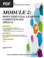 Most Essential Learning Competencies (Melcs) : Study Notebook